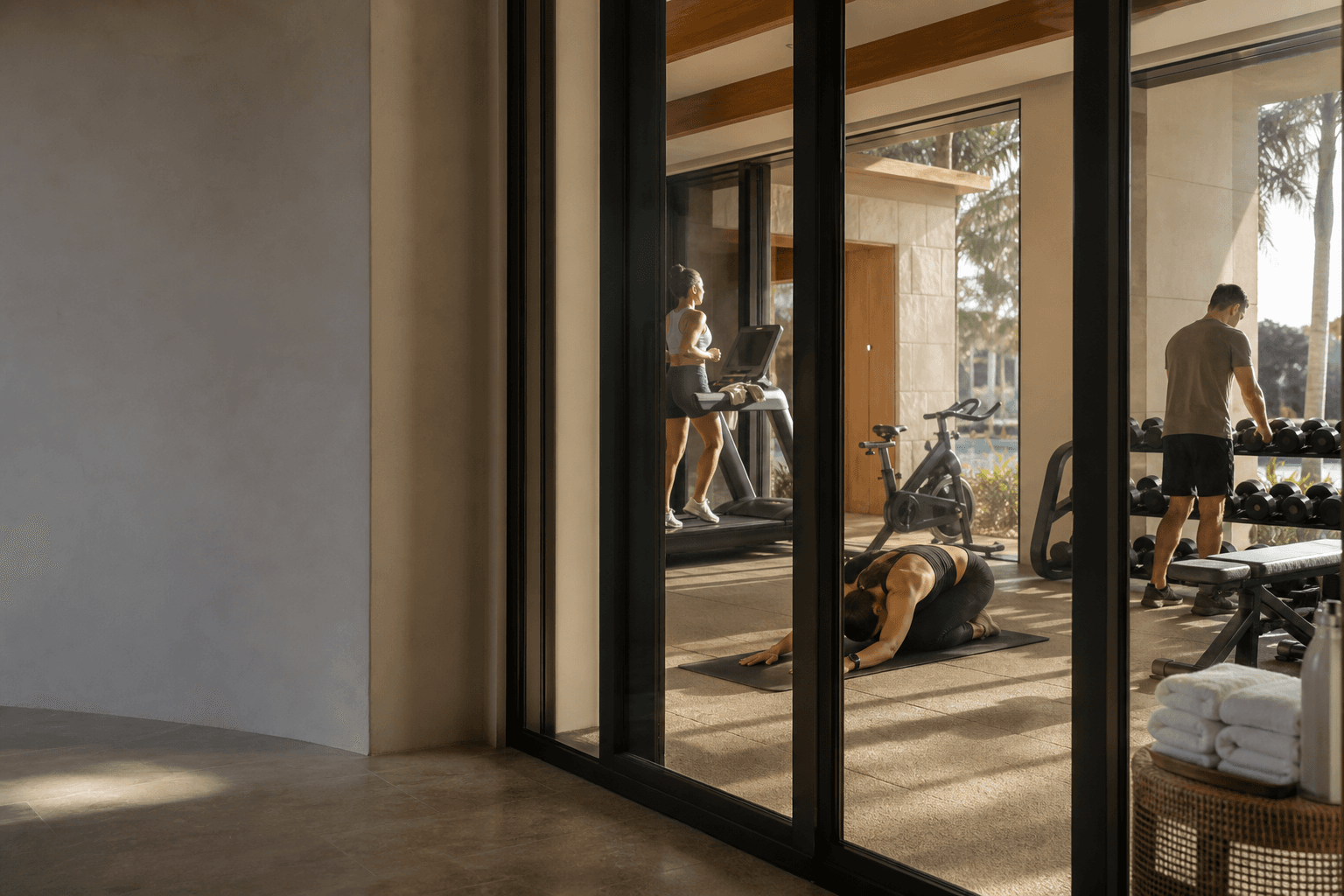 Conceptual image of a contemporary clubhouse fitness center in Central Florida